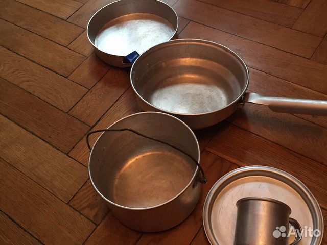 Котелок, посуда в наборе туриста СССР Котелок, посуда в наборе туриста СССР