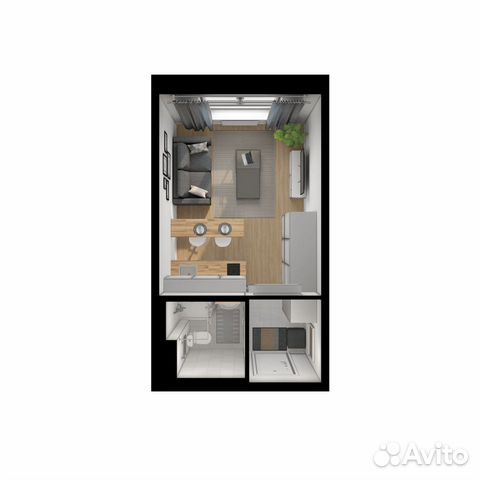 Студия, 19.8 м², 5/25 эт. Студия, 19.8 м², 5/25 эт.
