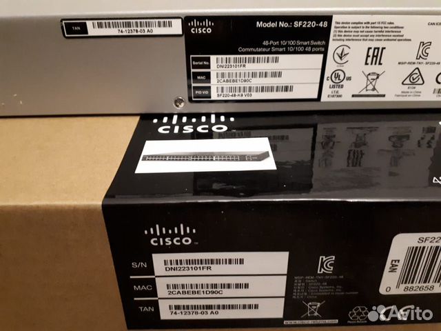 Коммутатор 48 портов Cisco SF220-48 Коммутатор 48 портов Cisco SF220-48