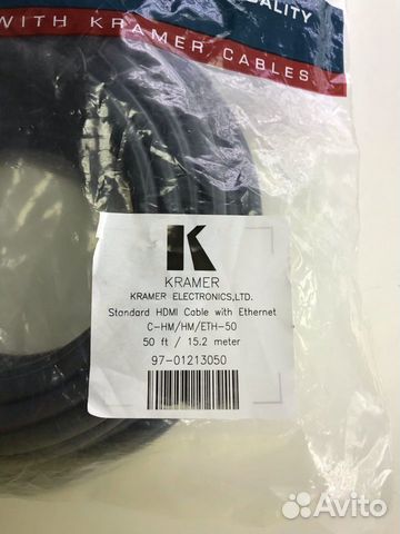 Hdmi кабель Kramer c-hm/hm/eth-50 15.2 метра