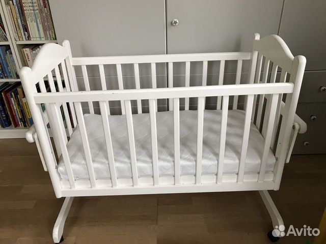 Детская кровать / Колыбель 100х50 с матрасом Детская кровать / Колыбель 100х50 с матрасом