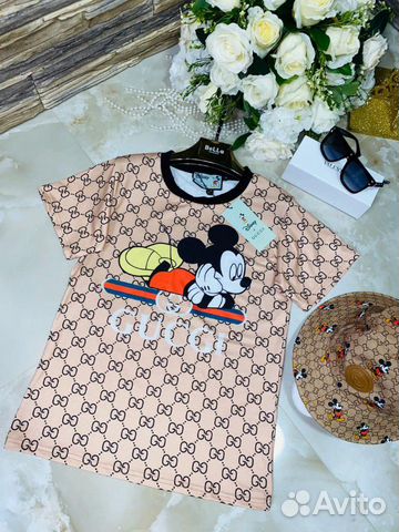 Футболка Gucci&disney, панама lux Футболка Gucci&disney, панама lux