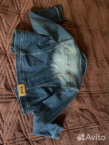 Джинсовая куртка msgm 10 подарок юбка джинсовая