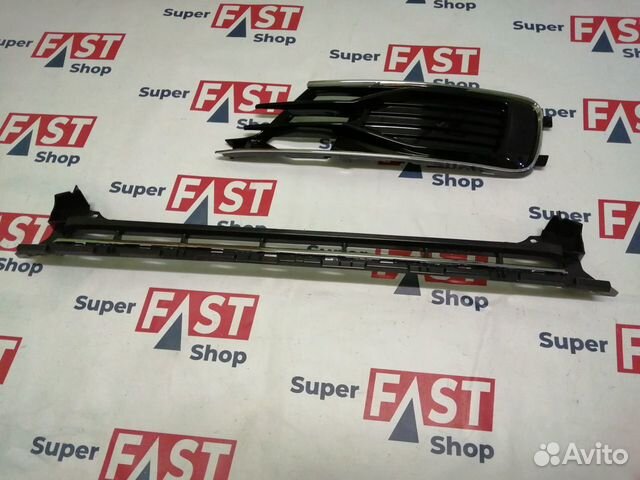 Вставки в бампер центральная и боковая ауди а6 ц7