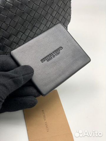 Сумкаbottega veneta плетенная с удлинением черна
