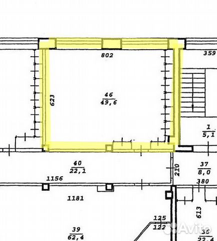 Офисное помещение, 49.6 м²