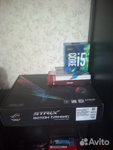 I5 7400+8gb+120gb ssd+asus strix b250 gaming
