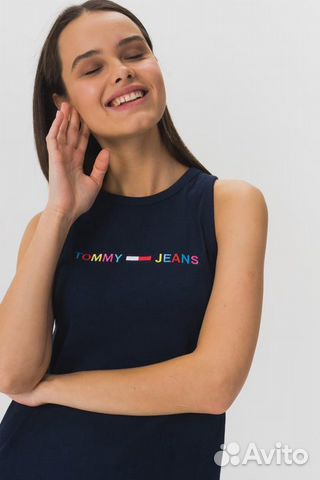Платье из органического хлопка Tommy Jeans