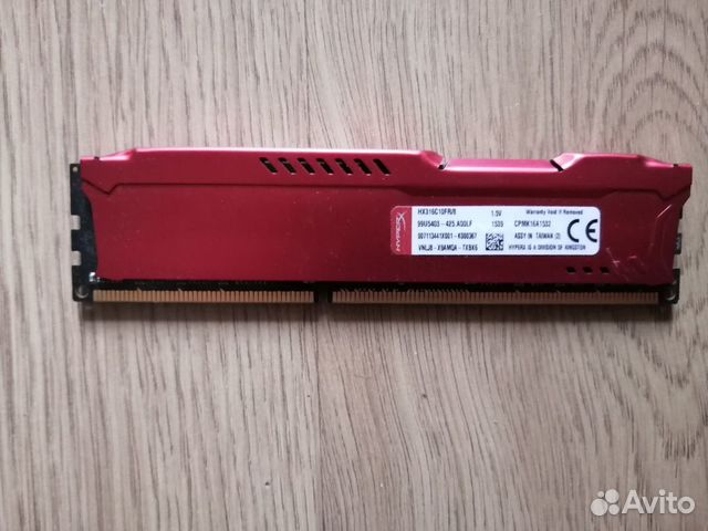 Kingston HyperX fury Red Series (HX316C10FR/8) 8 г Kingston HyperX fury Red Series (HX316C10FR/8) 8 г
