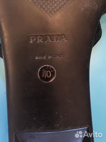 Шлепанцы на лето prada новые Италия натур