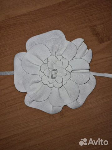 Пояс с цветком. Брошь. Кожаный цветок. Подарок