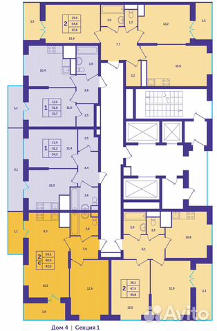 1-к квартира, 32.7 м², 20/25 эт. 1-к квартира, 32.7 м², 20/25 эт.