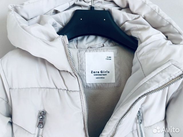 Куртка Zara осень зима для девочки 116