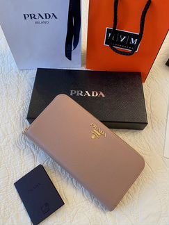 Кошелек Prada женский. Новый. Оригинал. Бежевый