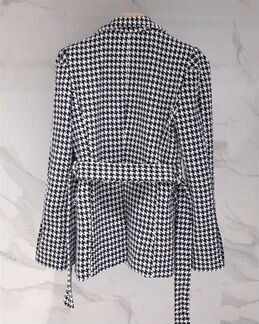 Пиджак-жакет двубортный гусиные лапки