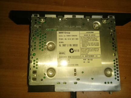 BMW Е 39 рестайлинг CD - проигрыватель в салоне