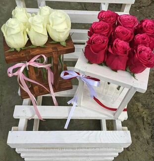 Розы в пробирках