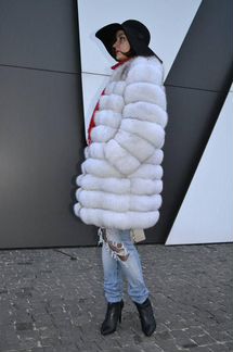 Шуба из песца