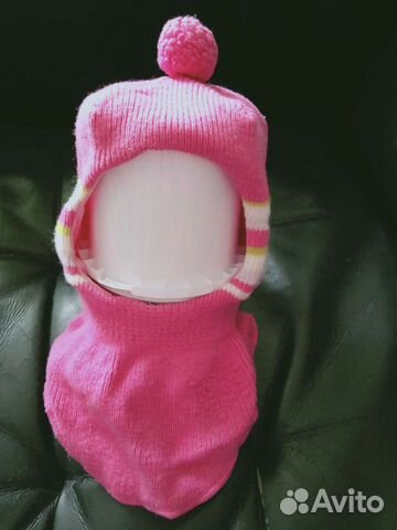 Шапка шлем для девочки 52