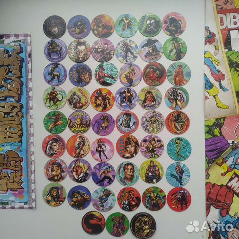 Фишки кепсы Mortal Kombat 3 Dunkin Caps 90е 00е