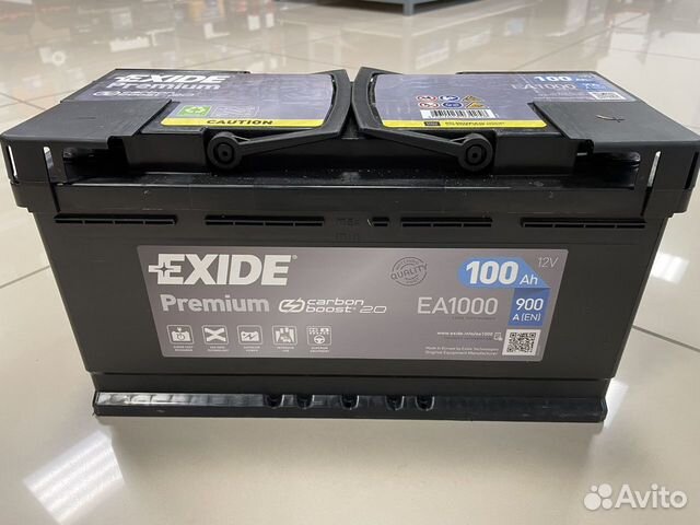 Аккумулятор Exide premium 100Ач 900А EA1000