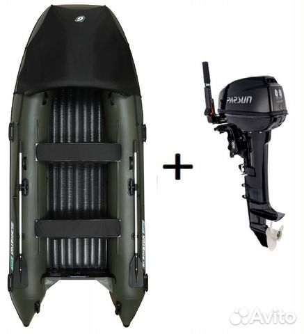 Мотор Parsun 9,9 + Лодка Gladiator E380Pro