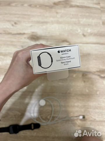 Apple watch 3, 42mm space gray, sport band black