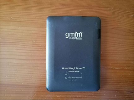 Электронная книга gmini magicbook z6