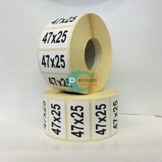 Этикетка полуглянец 47х25/2000 термотрансферная