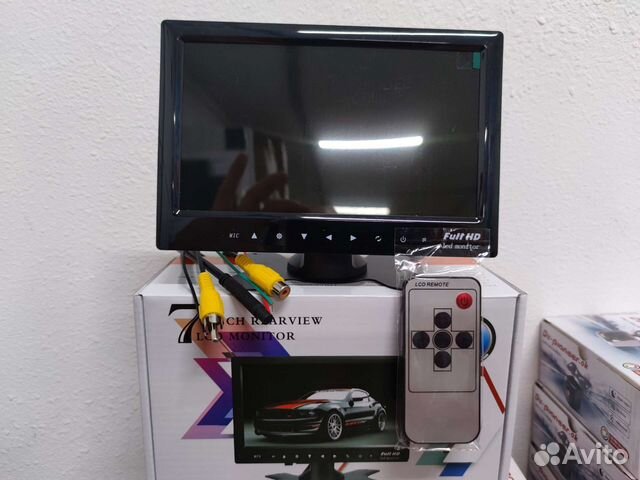 Монитор 7 дюймов в авто, сенсорные кнопки