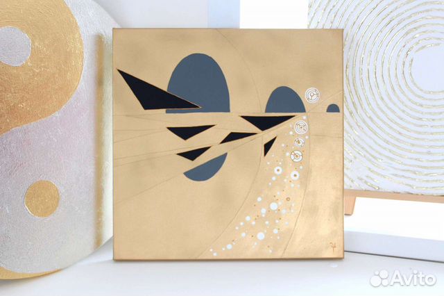 Картина абстракция акрилом на холсте современная