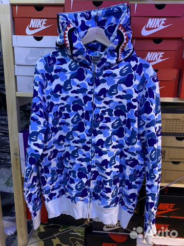 Bape shark zip hoodie оригинал