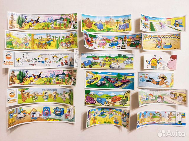 Вкладыши и яйца от Киндер- сюрприза 90-е
