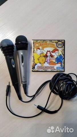 2 микрафона для совместного карооке + диск