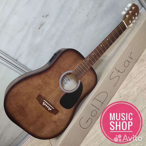 Электроакустическая гитара с широким грифом