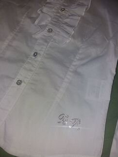 Блузка белая. Р. 122-128