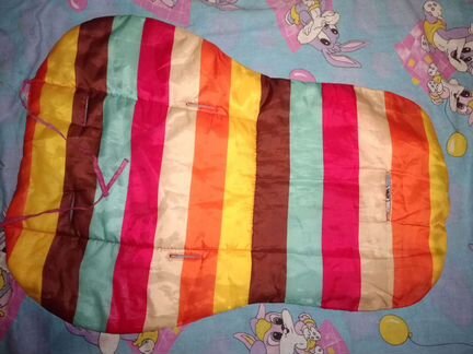 Матрасик в коляску, вкладыш мягкий в автокресло