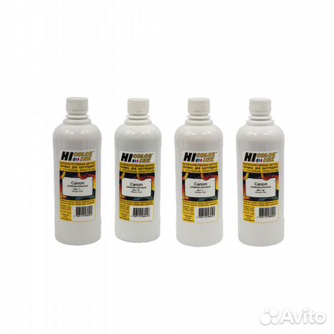 Чернила на Canon комплект из 4 цветов по 0.5 литра