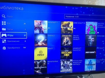 Ps4 1tb, игры, два джостика