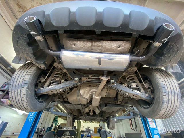 Глушитель на Киа Спортейдж из нержавейки