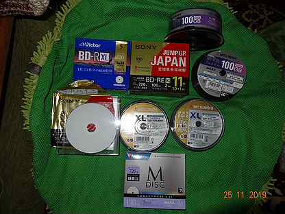 Blu-ray BD-R XL 100гб made in Japan