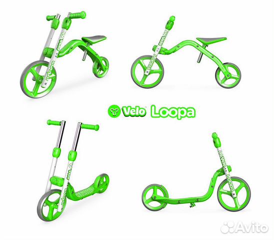 Беговел-самокат Y-Bike Loopa трансформер