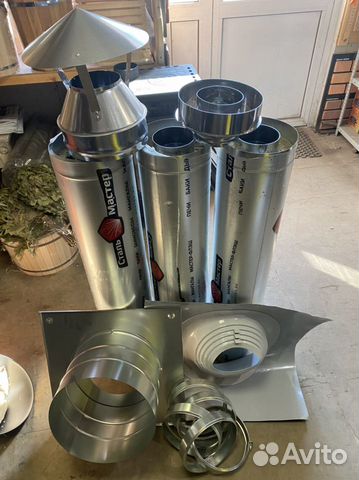 Дымоход сэндвич ф110 комплект 3 метра