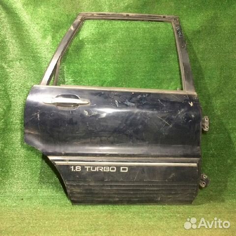 Дверь задняя правая Mitsubishi Galant E33A Синий в