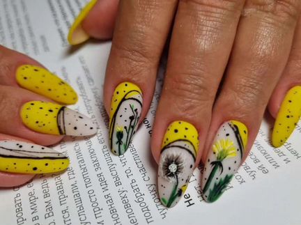 Маникюр наращивание ногтей