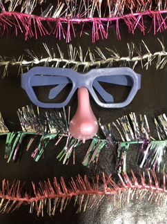 Новогодняя мишура очки деда мороза СССР