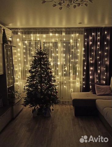Гирлянда штора занавес