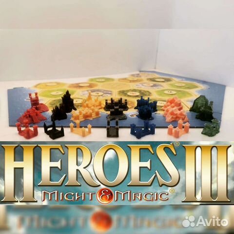 Колонизаторы Catan homm3 (фишки, фигурки)