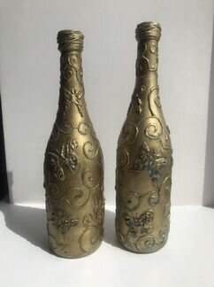 Декоративные бутылки, интерьерные