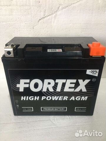 Акб Мото 12В 20А о.п. Fortex AGM ток270 175х87х155